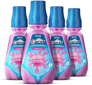 Crest Kid's Anticavity Fluoride Mouthwash, Bubblegum Rush, 2 L Total (4 Packs of 500 mL)