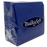 Paper Serviettes Soft Napkins 33x33cm 2PLY BulkySoft Solid Colours Choose Colours (Dark Blue, 100)