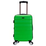 ROCKLAND Melbourne 20" Expandable Abs Carry On, Green, One Size