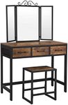 VASAGLE Dressing Table and Stool Se