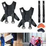 Furniture Moving Straps, Shoulder Lifting Straps for Furniture, Mattress, Piano, Refrigerator, Appliance Carrying Strap Heavy Weights 2 Person