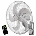 Senelux Wall Fan 16 Inch Wall Mounted 3 Speed Mode 80° Oscillation Fan Tilt Head Easy Install Timer Function Durable Design High Airflow 50w Cooler for Summer Ideal for Home Office Use