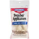 Birchwood Casey Large Wire-Handled Swauber Applicators for Gun Cleaning, Maintenance and Preservation, 20 Pack