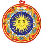 DOKKIA Tortilla Warmer Pouch 12 Inch Microwavable Cloth Fabric Insulated Bag Holder Server to Keep Taco Warm for an Hour (Sunsburst Mandala Paisley Bohemian)