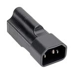 Tripp Lite Power Cord Adapter (NEMA 5-15R to C14 Adapter), 10A, 125V, Black (P002-000)