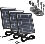 Uogw Bundle - Solar Panel & Charging Cable for Arlo Pro 3/Arlo Pro 4/Arlo Ultra/Ultra 2, with 11.5ft Waterproof Magnetic Power Cable, Adjustable Mount (NOT for Arlo Essential Spotlight) Black