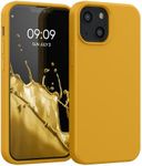 kwmobile Case Compatible with Apple iPhone 13 Mini Case - TPU Silicone Phone Cover with Soft Finish - Honey Yellow