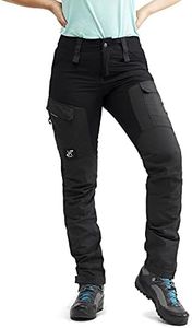 RevolutionRace RVRC GP Pants, Pantaloni da Donna, durevoli per Trekking e Altre attività all'Aria Aperta, Jet Black, S