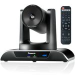 Tenveo 4K PTZ Camera with AI-Powered Auto-Tracking 5X Digital Zoom USB 3.0 120-Degree Wide-Angle PTZ Webcam for Video Conference Remote Meeting Online Education Live Streaming Skype/Teams/Zoom