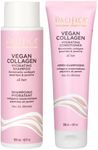 Pacifica Shampoo & Conditioner Set - Vegan Collagen Hydrating Hair Care, Restore Shine, Moisture, Repair Split Ends, For Dry, Damaged Hair Clean Vegan & Cruelty-Free Dermatologist Tested