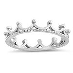 Oxidized Crown Tiara Royal Queen Ri
