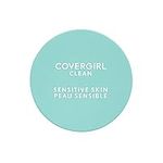 COVERGIRL - Clean Sensitive Pressed Powder, noncomedogenic sensitive formula, free of fragrance, gentle, fresh finish that lasts, 100% Cruelty-Free