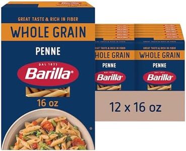 Barilla Whole Grain Penne Pasta, 16 oz. Box (Pack of 12) - Non-GMO Pasta Made With 100% Whole Grain Durum Wheat - Great Source of Fiber