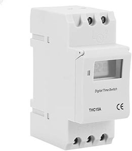 ViaGasaFamido Time Switch Timer Relay 220 to 240VAC 20A DIN Rail Digital Programmable Cutermage Electronics Time Switching