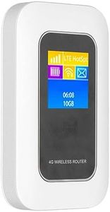 WiFi Router, 5G 4G WiFi LTE USB Unlocked Travel Hotspot, High Speed Portable Up to 10 Users Easy Connection Mini Modem Dongle with SIM Card Slot, Screen Display, for Phone Laptop