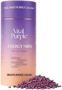 Vital Purple High Flavonal 100% Raw Cocoa Energy Nibs – 900mg Flavanols, Purple Cacao, Unroasted & Unfermented - Clean Fuel for Performance & Recovery (10 oz)