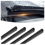 4PCS Windshield Wiper Blades,Car Windshield Wiper Blade Strips,Wiper Blade Refill,32 in Windshield Wipers,Adjustable Size of Universal Replacement Windshield Wiper Refill Replacement for SUV Truck Van