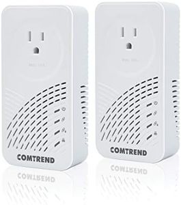 Comtrend G.hn Powerline Adapter with Pass-Through Outlet I 2-Unit Kit (PG-9182PT-KIT)