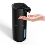 Automatic Liquid Soap Dispenser - Liquid Hand Free Pump Soap Dispenser 400ml USB Rechargeable Electric Dispenser Auto Liquid Soap Dispenser Wall Mounted with 4levels Liquid for Bathroom Kitchen