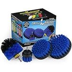 Drillbrush Swimming Pool Accessories - Drill Brush Power Scrubber Kit - Pool Brush for Vinyl Liners - Hot Tubs and Spas - Pool Cover Brush Heads - Hot Tub Power Scrub Brushes - Walls and Deck