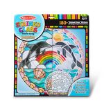 Melissa & Doug Stained Glass Made Easy Craft Kit: Dolphins - 180+ Stickers, Kids Sticker Stained Glass Craft Kit; Ocean Animals Crafts For Kids Ages 5+