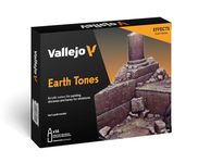 Vallejo Model Color Earthtones Acrylic Paint Set - Assorted Colours (Pack of 16)