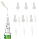 Glass Dropper Pipettes Compatible with Sodastream Bubly Drops Flavors, 6PCS Flavoring Dropper 1ML Pipette with Graduated Dropper for Sodastream Bubly Bottle