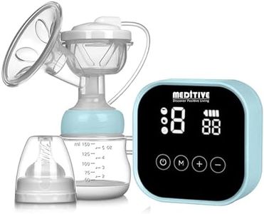 MEDITIVE Electric Breast Pump for Mothers with Rechargeable Battery, Automatic Milk Pump (Single 1)…