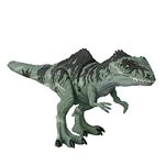 Mattel Jurassic World - Strike 'n Roar Giant Dino Giganotosaurus Toy Figure, Movable with Roar and Snap Response, with AR Function, Toy for Children from 4 Years GYW86