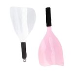 2 Pcs Hairspray Masks Curved Hair Spray Shields Face Shields for Hair Salon Hairdresser Styling Tools (Random Color)