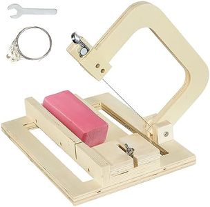 Professional Soap Cutter with Wire, Adjustable Wooden Cutting Tool Soap Slicer for DIY Soap, Cheese, Butter, Cake, Bread Making