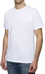 Organic Signatures Crewneck 100% Certified Organic Cotton, Soft Shirts for Men (Large, White)