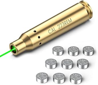 Feyachi 223 5.56 Laser Bore Sight .223 Rem 5.56mm NATO Red/Green Laser Boresighter for Cal 223 556 with 3 Sets of Batteries