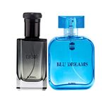 Ajmal Carbon EDP Citrus Spicy Perfume 100ml for Men and Blu Dreams EDP Citurs Fruity Perfume 100ml for Men