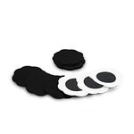 Fasionato 10 Pair Nippleless Cover Premium Adhesive Breast Petal Flower Shaped Nipple cover Concealer Pads (Black)