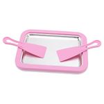 Ice Cream Roller Plate, Food Grade Stainless Steel Pan Ice Cream Machine Easy For Homemade Rolled Ice Cream Frozen Yogurt for Kids Family(pink)