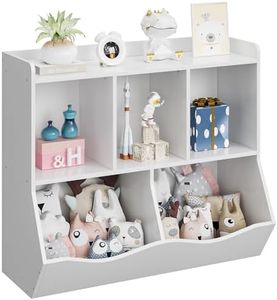 Amyove Kids Bookshelf and Bookcase Toy Storage Multi Shelf with Cubby Organizer Cabinet for Boys Girls,for Children Playroom Hallway Kindergarten School
