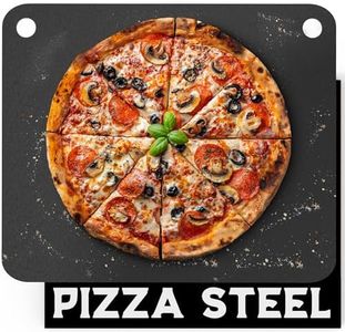 Primica Pizza Steel for Oven - Durable Steel as Alternative to Pizza Stone - High Quality Steel for BBQ Grill and Bakings (16" x 13.4")