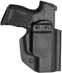 MFT Holsters Inside Waistband Holster, Ambidextrous, Fits Glk Sig P365, Kydex, Includes 1.5" Belt Attachement, Black Finish, One Size, HSIG365AIWBA-BL