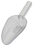 Clear Plastic Ice Drainer Scoop - 7oz