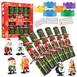 KreativeKraft Christmas Crackers Pack of 6, Christmas Party Decorations (Multi Wind Up Toys)