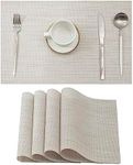 Leetaltree Beige White Placemats Se