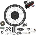 48V 27.5'' 1000W Rear wheel eBikes Conversion Kit Hub Motor and 48V 13Ah Battery, Electric Bicycle Motor,E-bike Cycling Hub with Controller, Bike Bicycle Conversion Tool Kit