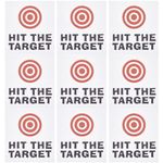 GORGECRAFT 10 Sheet Toilet Target Aiming Stickers Red Bullseye Target Sticks Potty Training Toilet Pee Target aim Bullseye Decal Bumper Sticker for Toilet, Urinal, Bathroom, Restroom