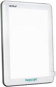 Verilux® HappyLight® Lucent - UV-Free LED Light Therapy Lamp, Bright White with 10,000 Lux, Detachable Stand, and Wall Mountable