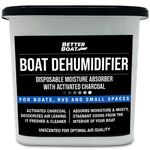 Moisture Absorber Boat Dehumidifier Moisture Absorbers Charcoal Smell Remover to Get Rid of Damp Smell & Humidity | No Refill for Basement, Closet, Home, RV or Boating Unscented Fragrance Free 1 Pack