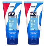 VO5 Mega Hold 24 hour extra strong control Styling Gel for perfectly groomed controlled natural hairstyle 200 ml Multi Buy 2 Pack