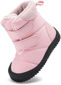 BMCiTYBM Baby Snow Boots Boys Girls Winter Infant Shoes Pink 12-18 Months