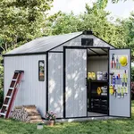 DNYKER 8 x 10 FT Resin Outdoor Stor