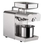 CGOLDENWALL Oil Press Machine Hot/Cold Oil Extractor Pressing Oil High Expeller 304 Stainless Steel Oil Presser Sunflower Electric Press Machine Squeezer High Oil Extraction Rate